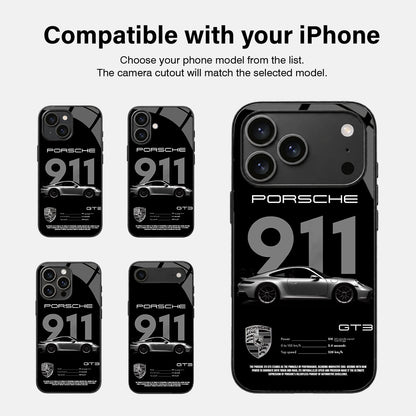 Porsche 911 Glass Case - iPhone