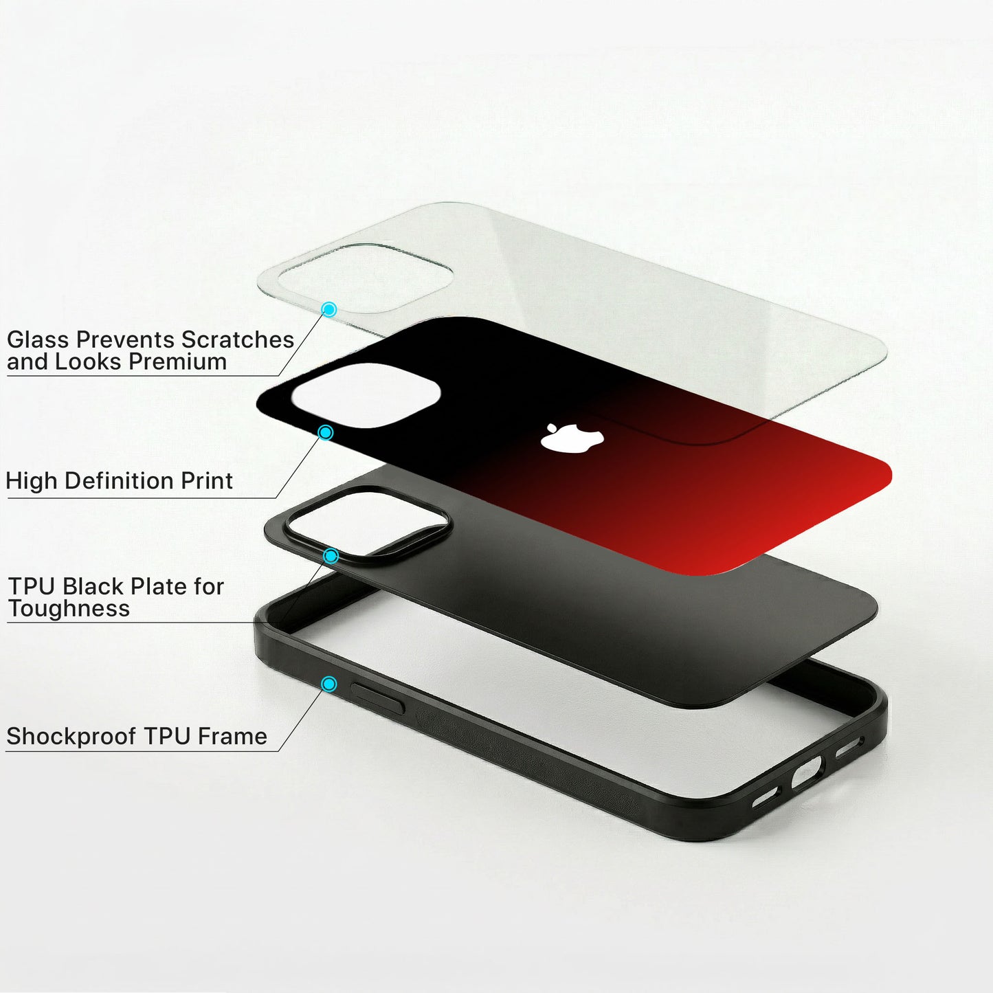 Power Fade Glass Case - iPhone