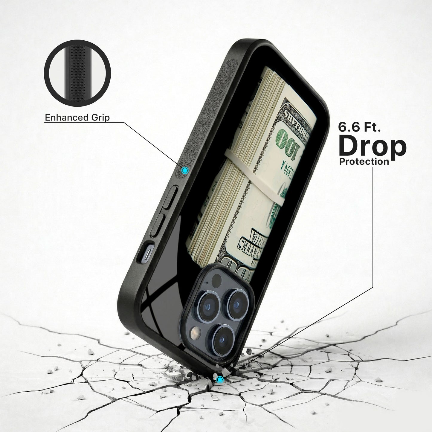 Prime Hustle Glass Case - iPhone