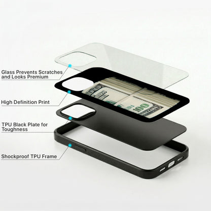 Prime Hustle Glass Case - iPhone