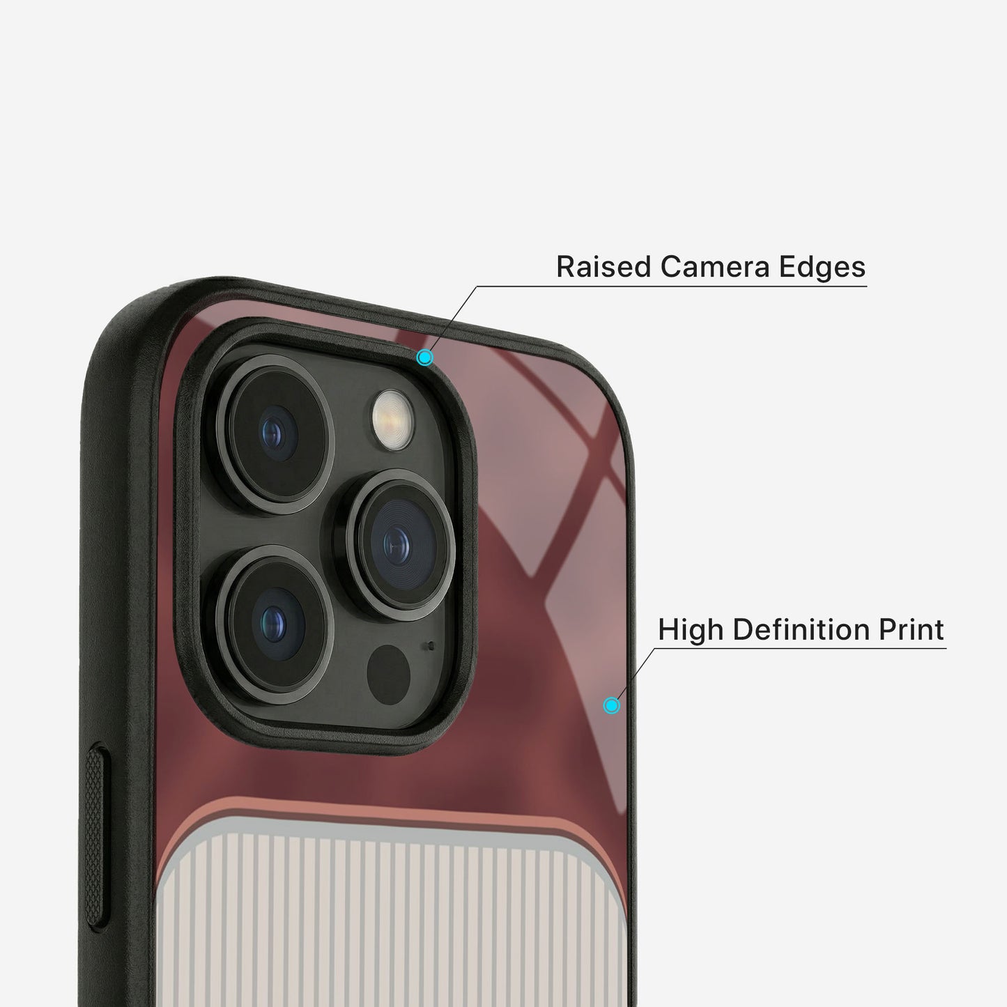 Pure Grid Glass Case - iPhone