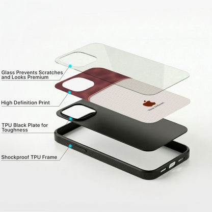 Pure Grid Glass Case - iPhone