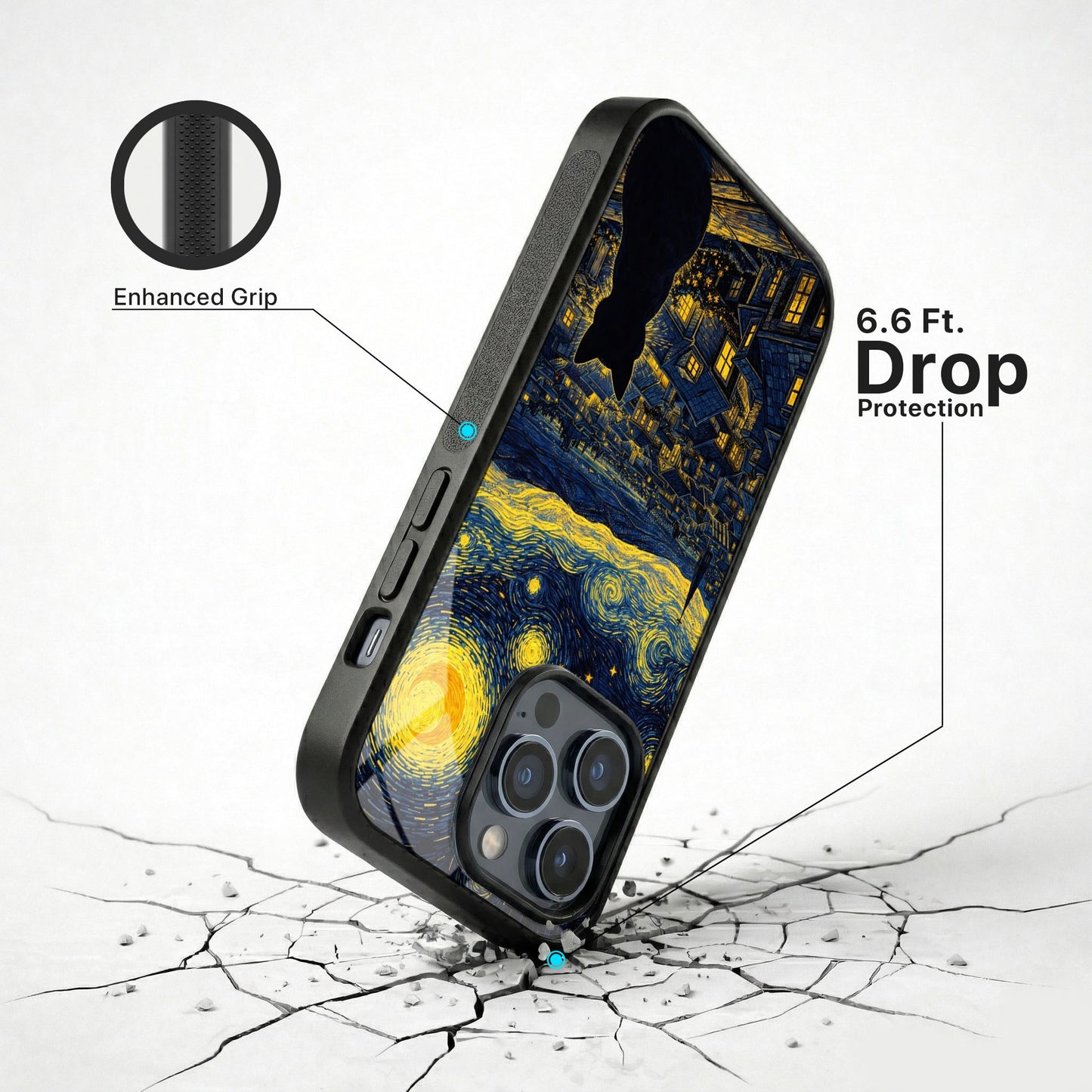 Quiet Gaze Glass Case - iPhone