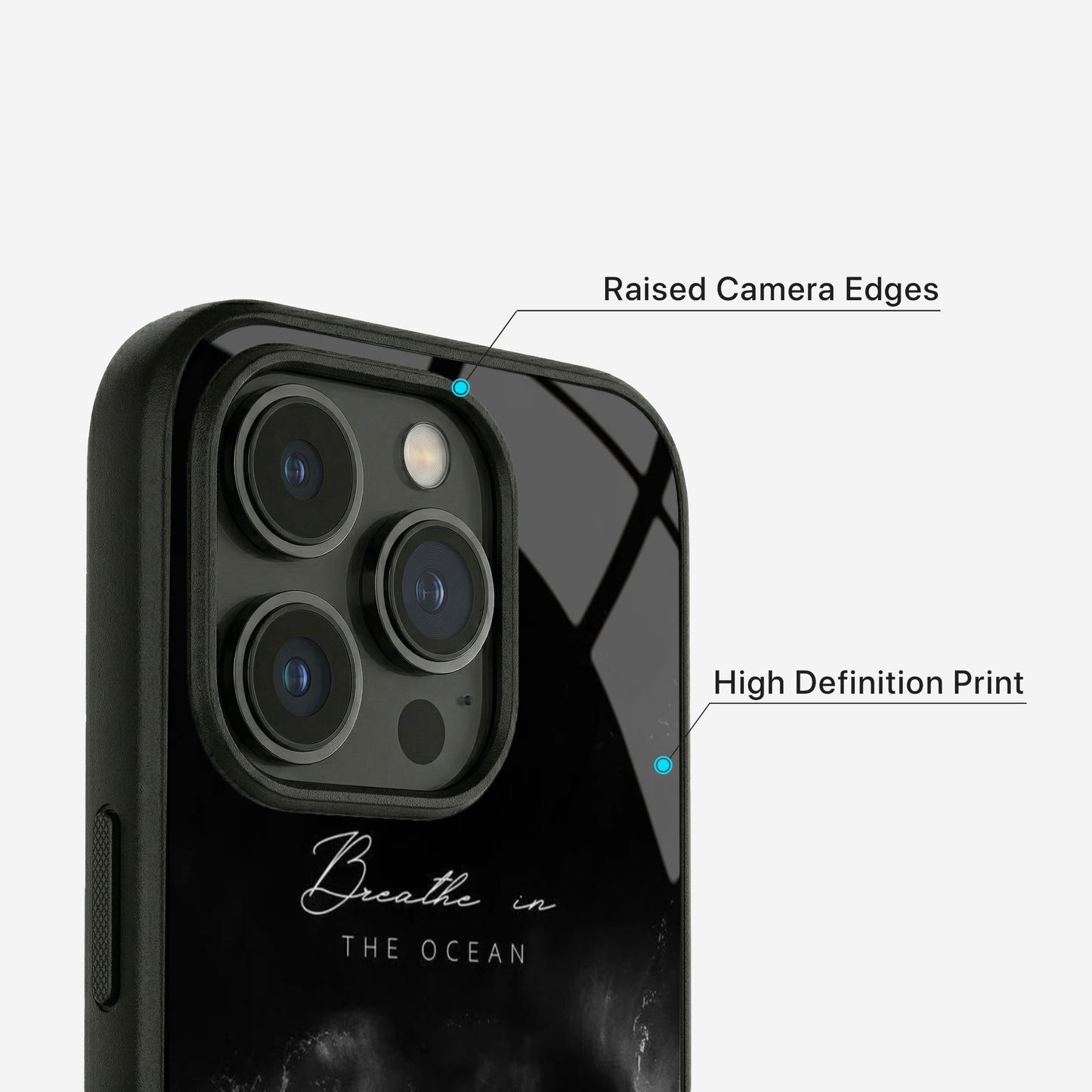 Quiet Ocean Glass Case - iPhone