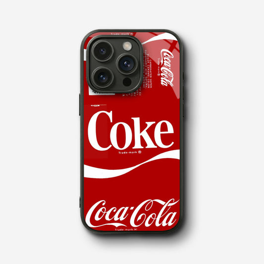Retro Cola Glass Case - iPhone