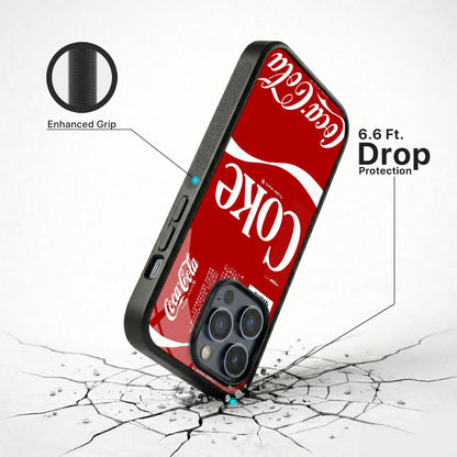 Retro Cola Glass Case - iPhone