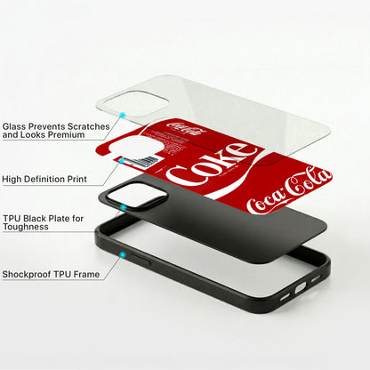 Retro Cola Glass Case - iPhone