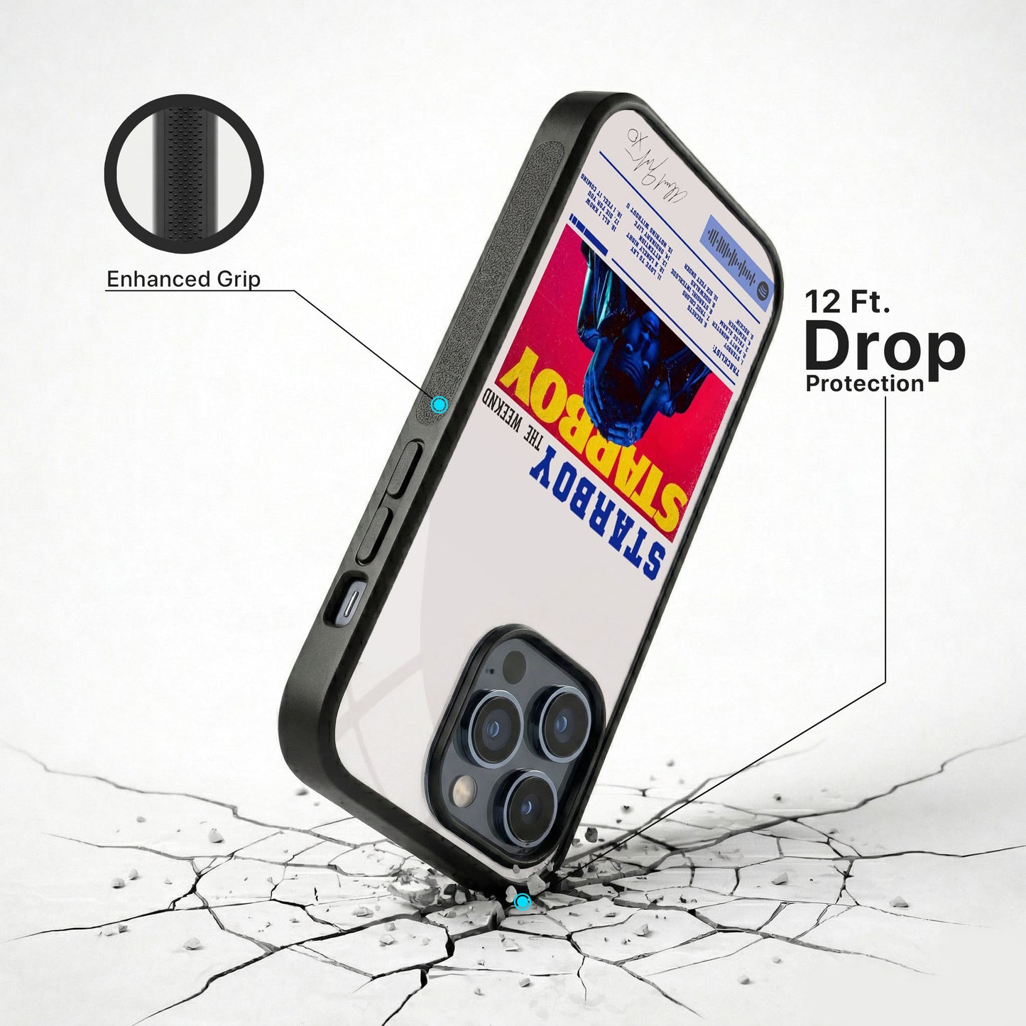 Retro Vibe Glass Case - iPhone