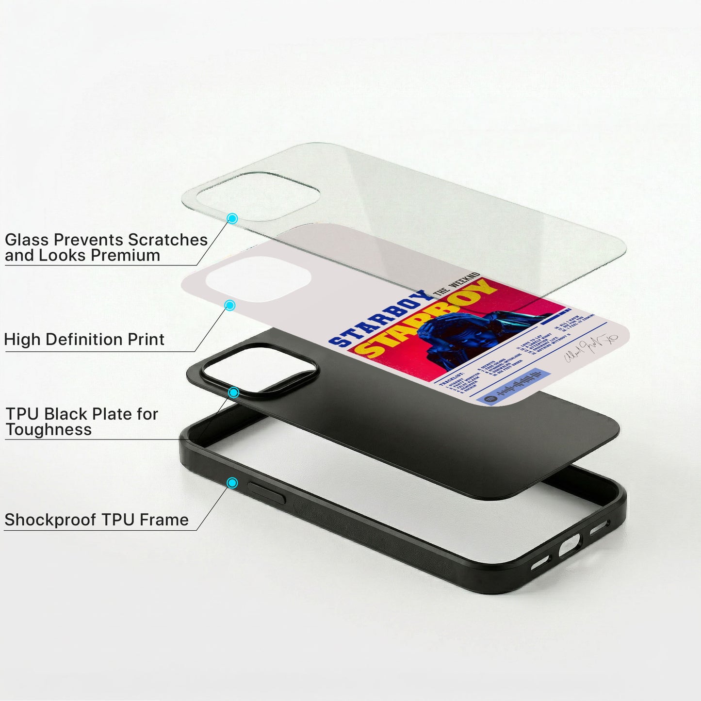 Retro Vibe Glass Case - iPhone