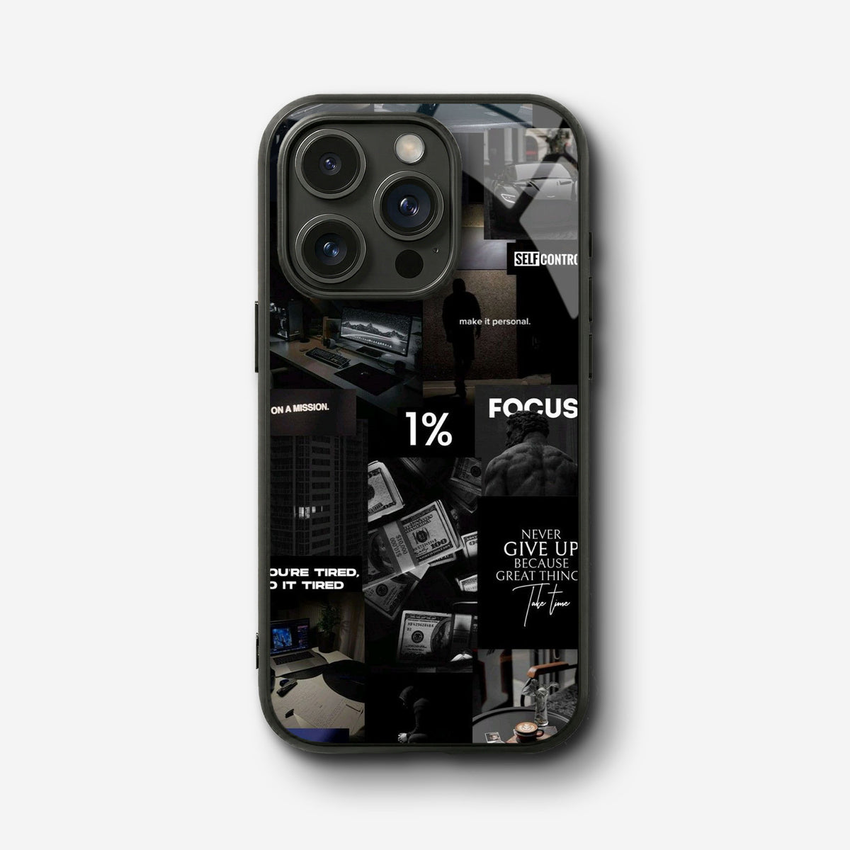 Rich Thoughts Glass Case - iPhone