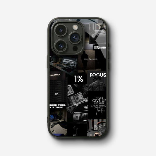 Rich Thoughts Glass Case - iPhone