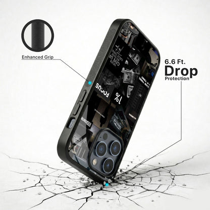 Rich Thoughts Glass Case - iPhone
