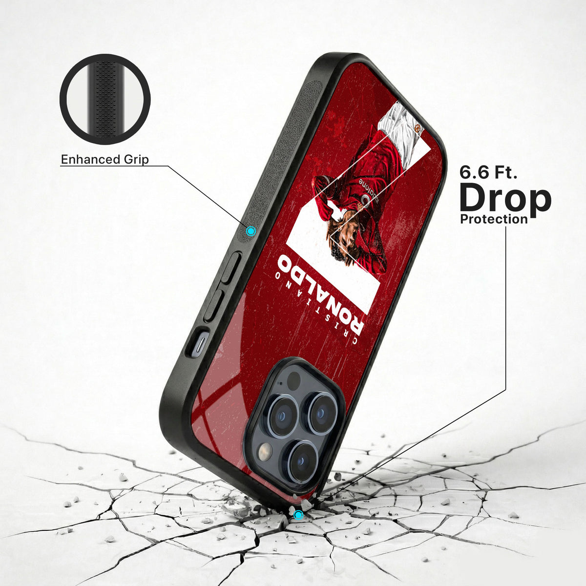 Ronaldo Legacy Glass Case - iPhone