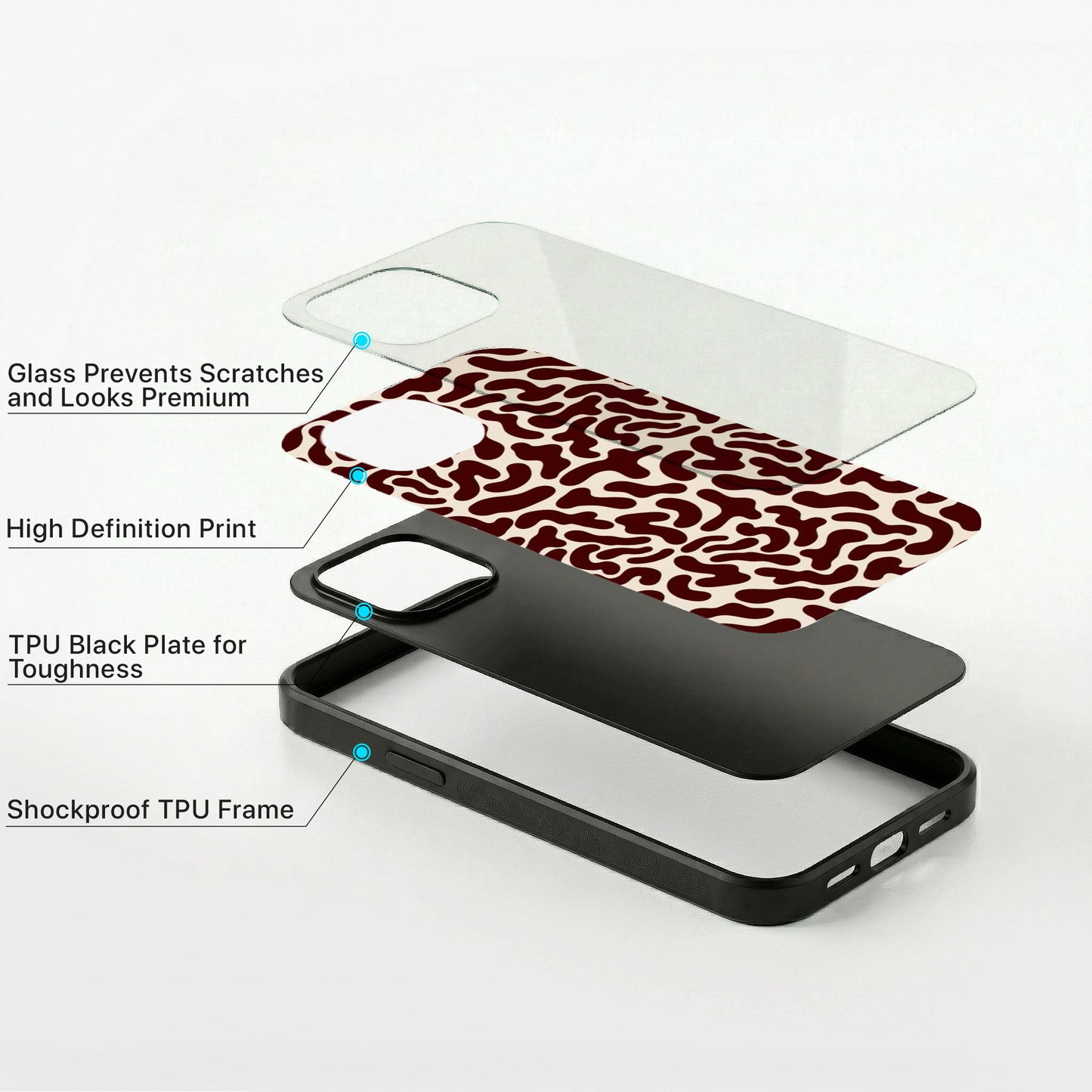 Ruby Flow Glass Case - iPhone