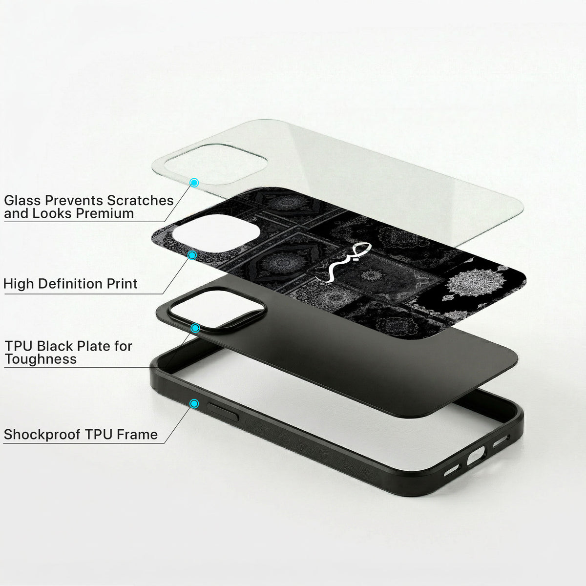 Sabr Persian Glass Case - iPhone