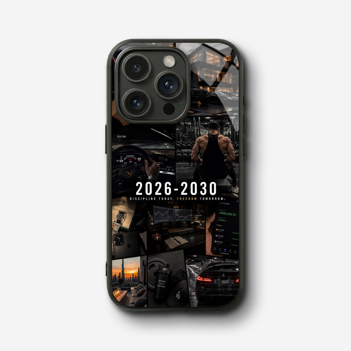 Silent Hustle Glass Case - iPhone