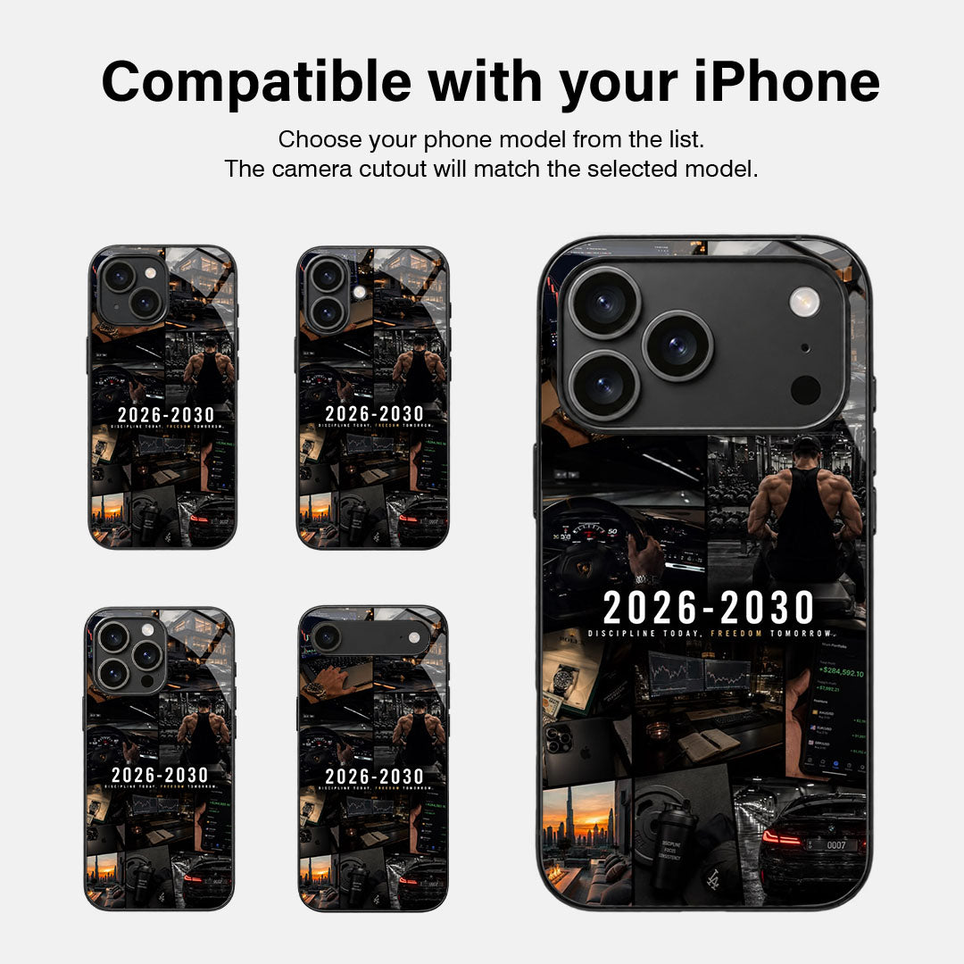 Silent Hustle Glass Case - iPhone