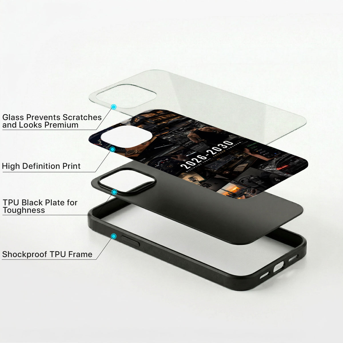 Silent Hustle Glass Case - iPhone