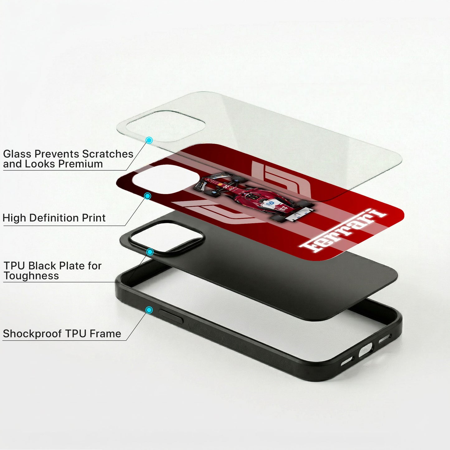 Speed Core Glass Case - iPhone