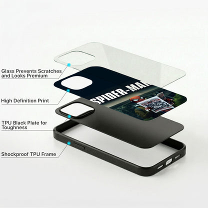 Spider Man Glass Case - iPhone