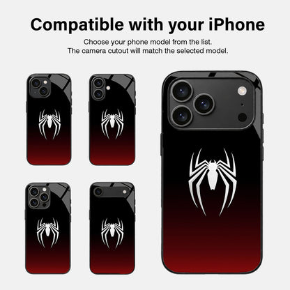 Spider Icon Glass Case - iPhone