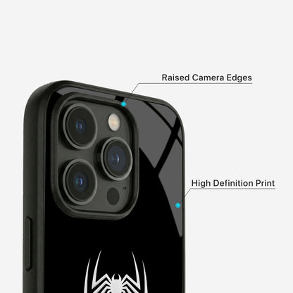 Spider Icon Glass Case - iPhone