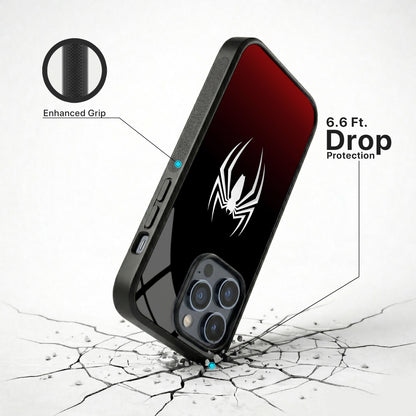 Spider Icon Glass Case - iPhone