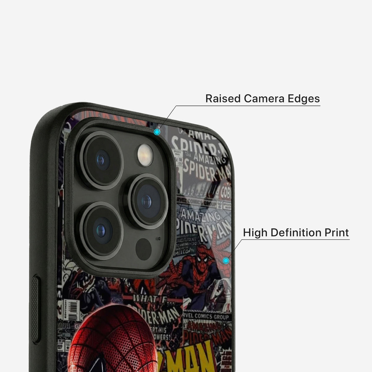 Spiderman Art Glass Case - iPhone