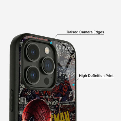 Spiderman Art Glass Case - iPhone