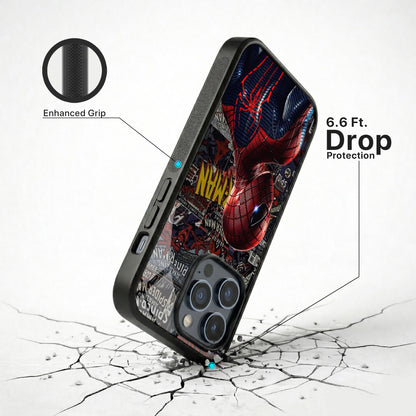 Spiderman Art Glass Case - iPhone