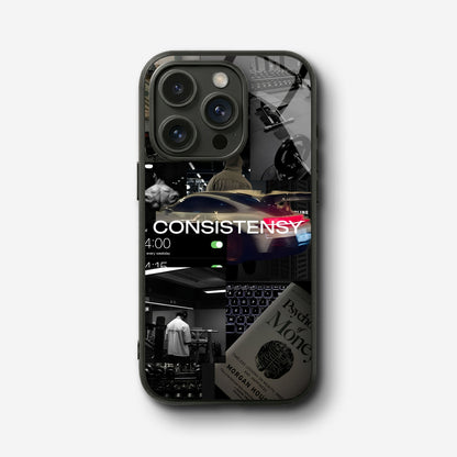 Stay Consistent Glass Case - iPhone