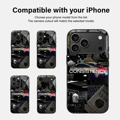 Stay Consistent Glass Case - iPhone