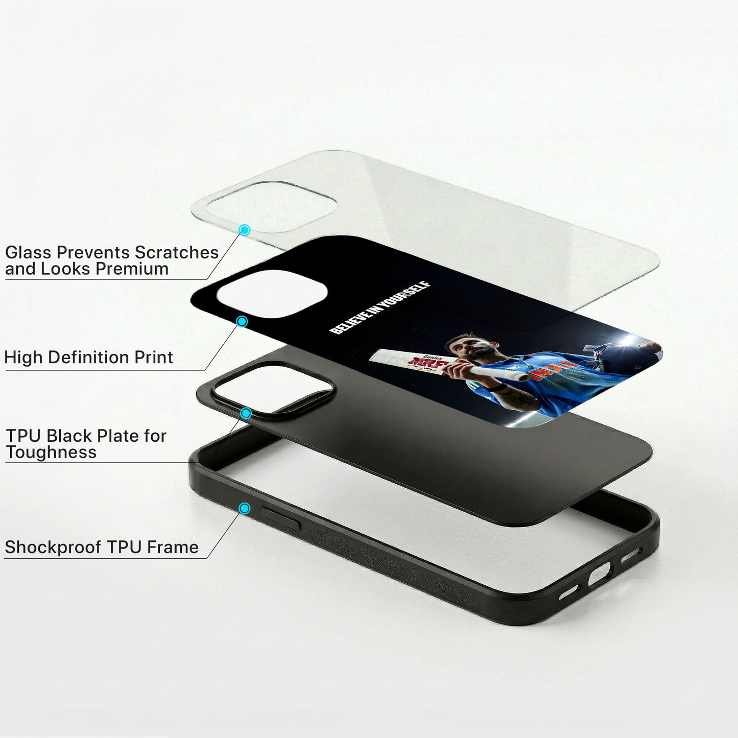 Strong Belief Glass Case - iPhone