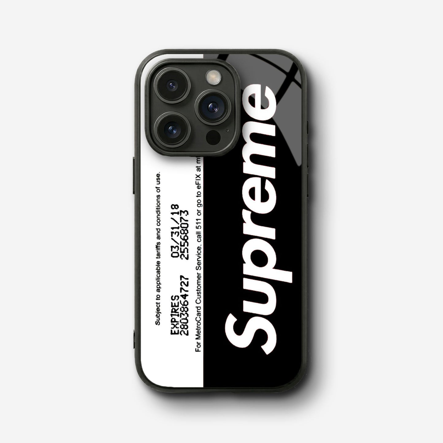 Supreme Card Glass Case - iPhone