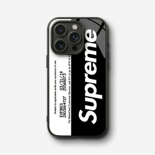 Supreme Card Glass Case - iPhone