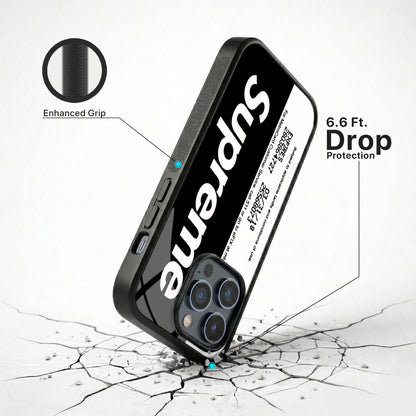 Supreme Card Glass Case - iPhone