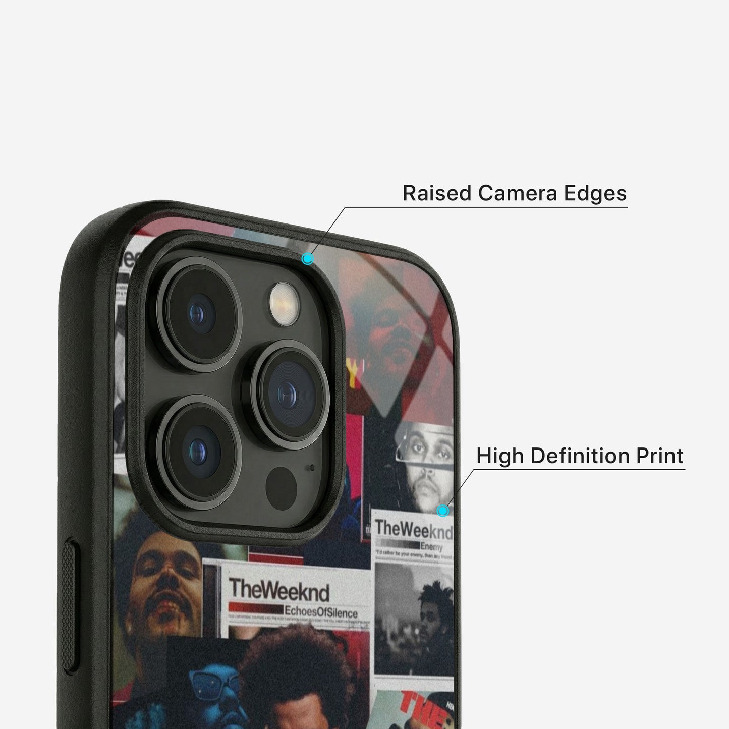TheWeeknd Artwork Glass Case - iPhone