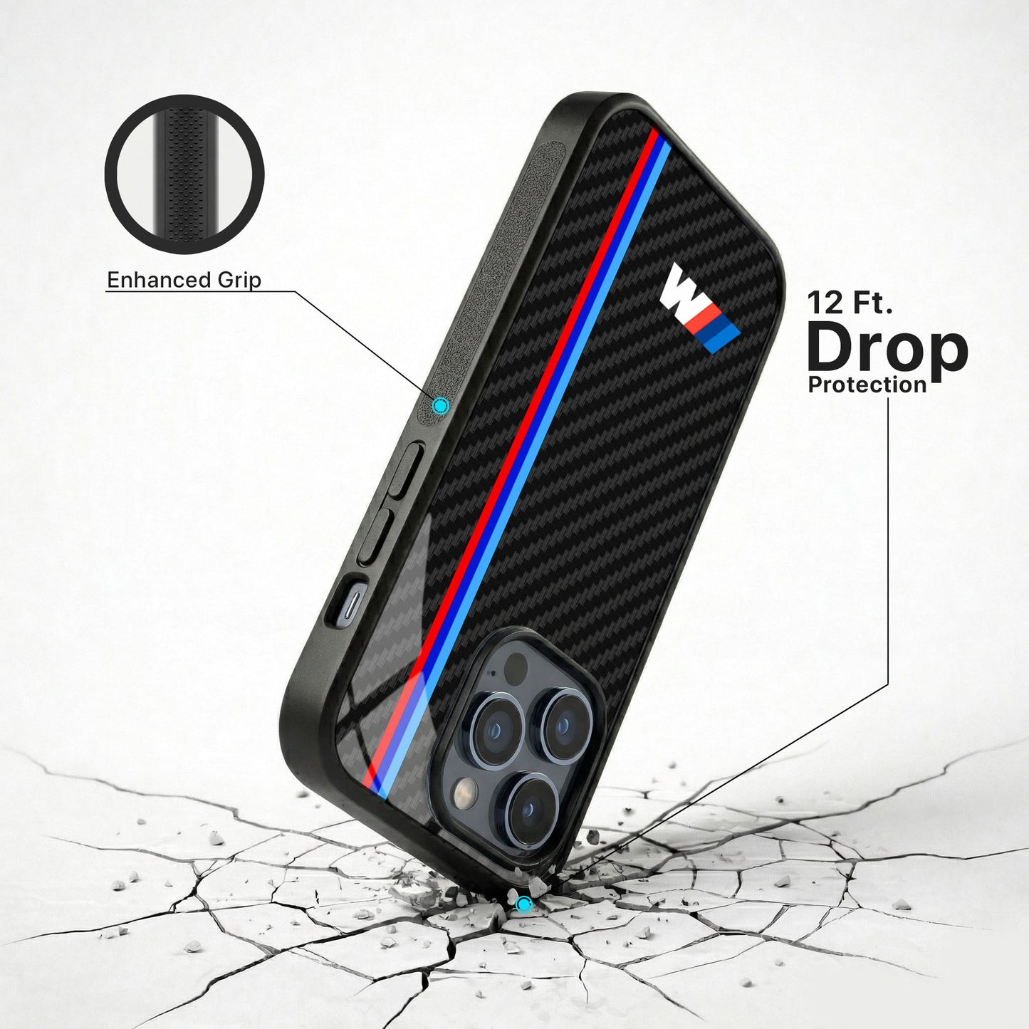 Track Edition Glass Case - iPhone