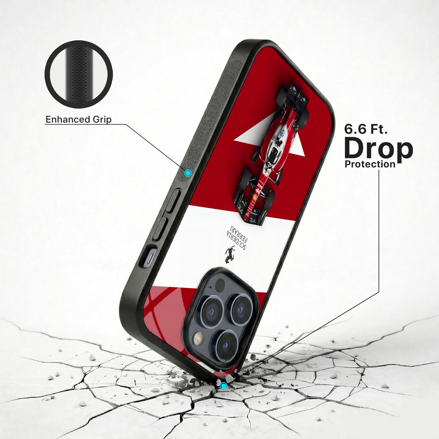 Velocity Red Glass Case - iPhone