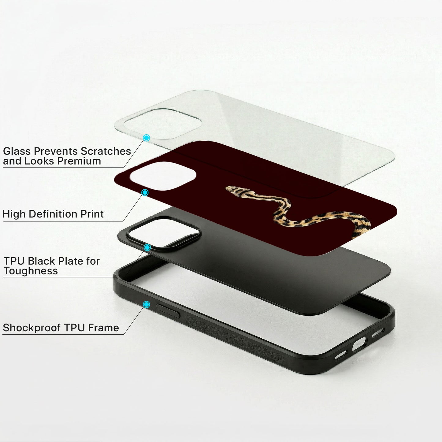 Venom Aura Glass Case - iPhone