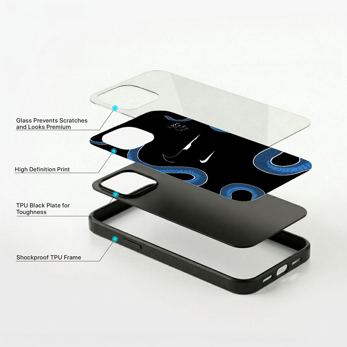 Venom Art Glass Case - iPhone