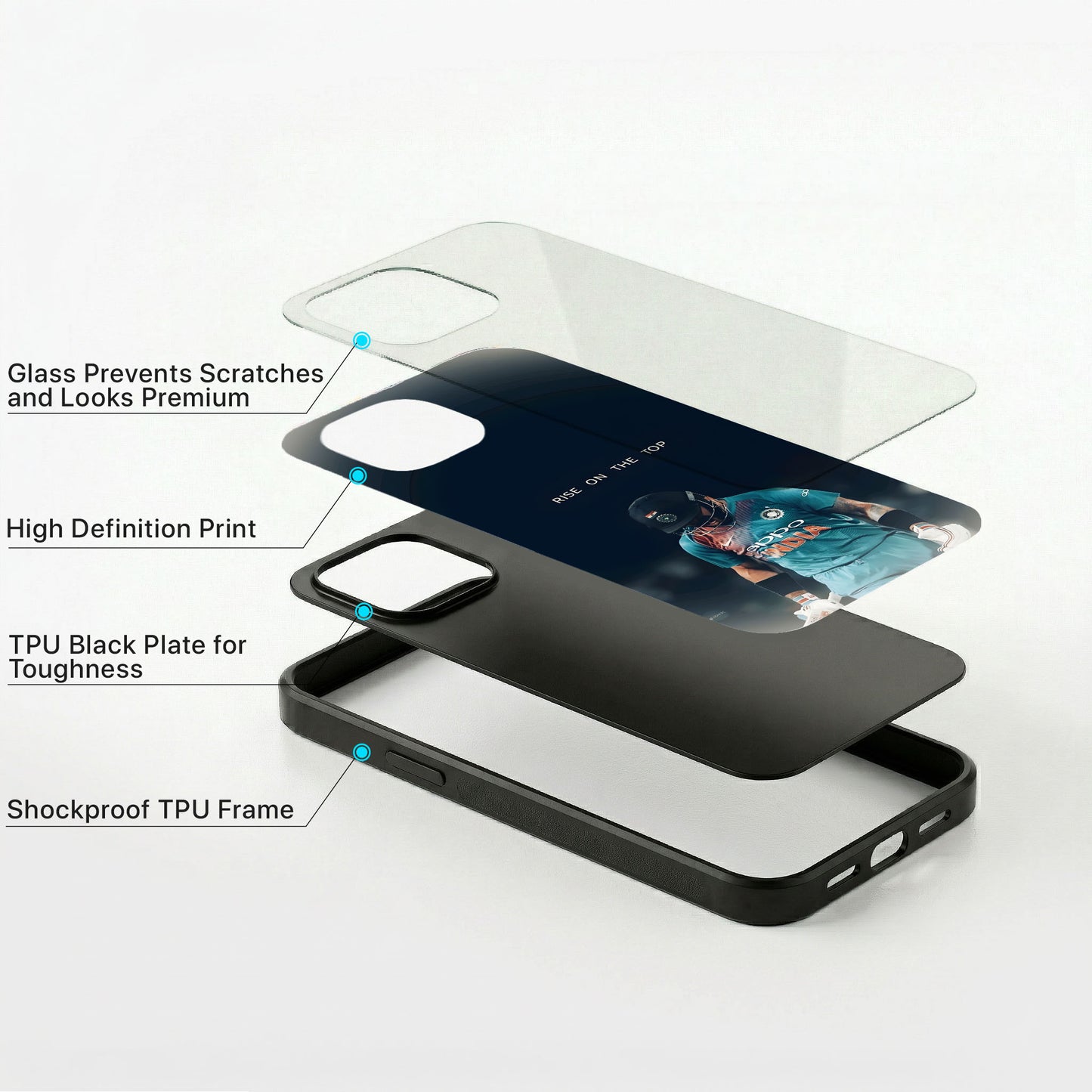 Victory Rise Glass Case - iPhone
