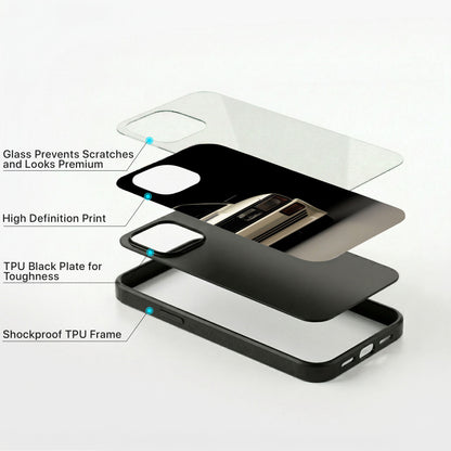 Vintage Ride Glass Case - iPhone