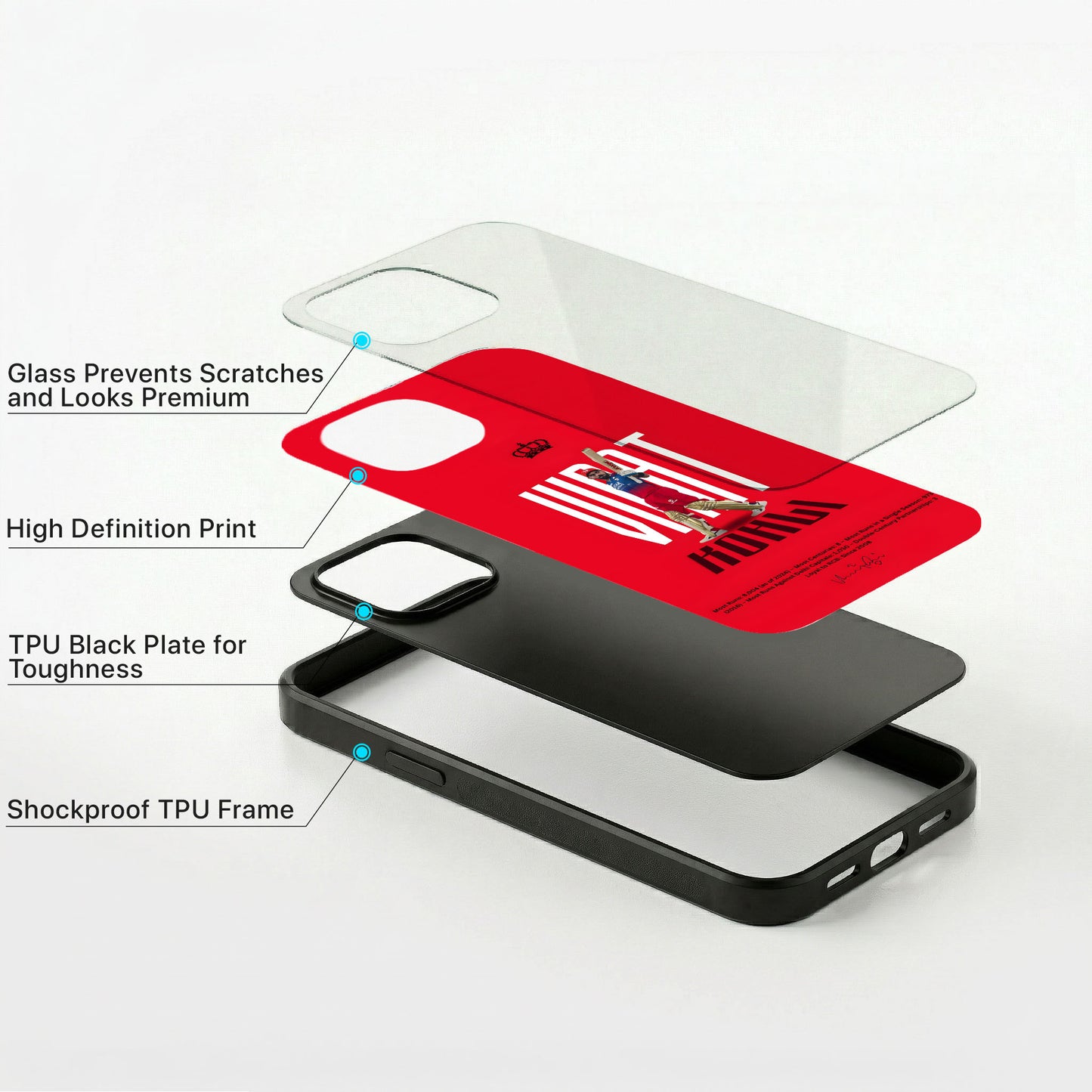 Virat Legacy Glass Case - iPhone