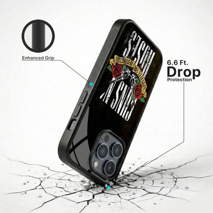 Wild Rose Glass Case - iPhone