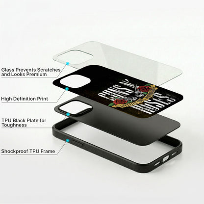 Wild Rose Glass Case - iPhone