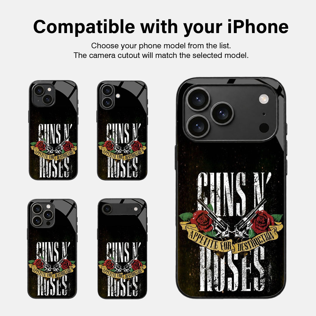 Wild Rose Glass Case - iPhone