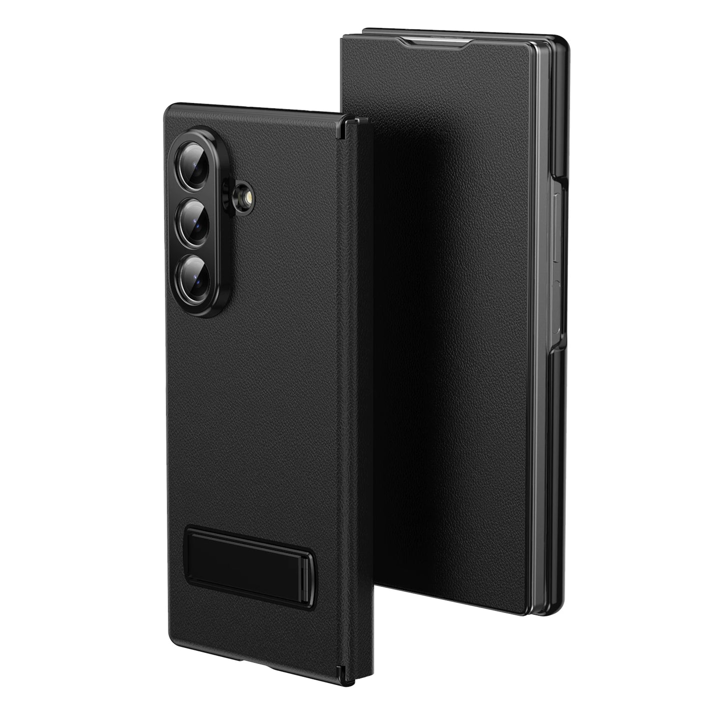 Galaxy Z Fold Leather Case with Built-in Kickstand