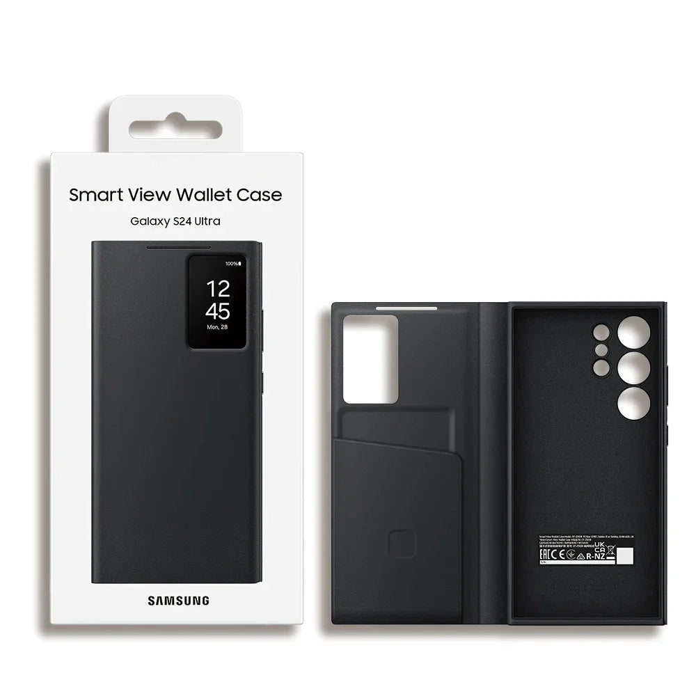 Galaxy S24 Ultra Smart View Wallet Flip Case (No App Required)