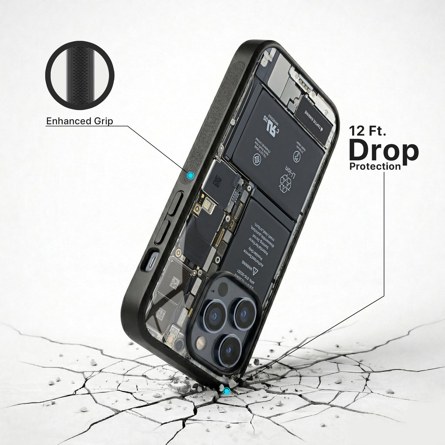 Circuit Board Glass Case - iPhone